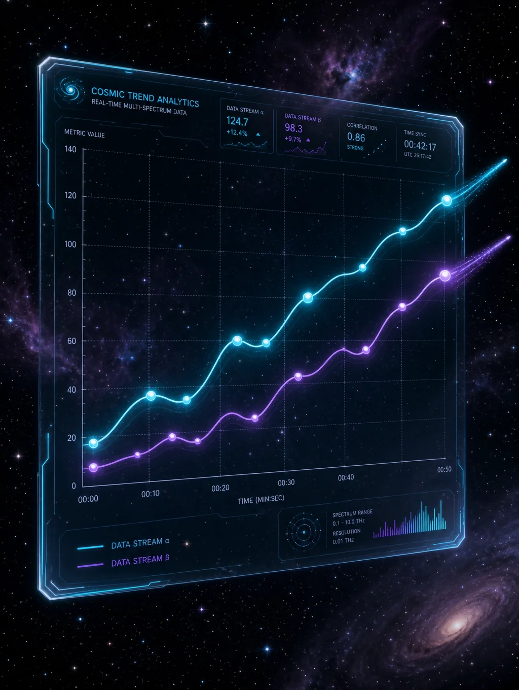 A rising check of two data streams