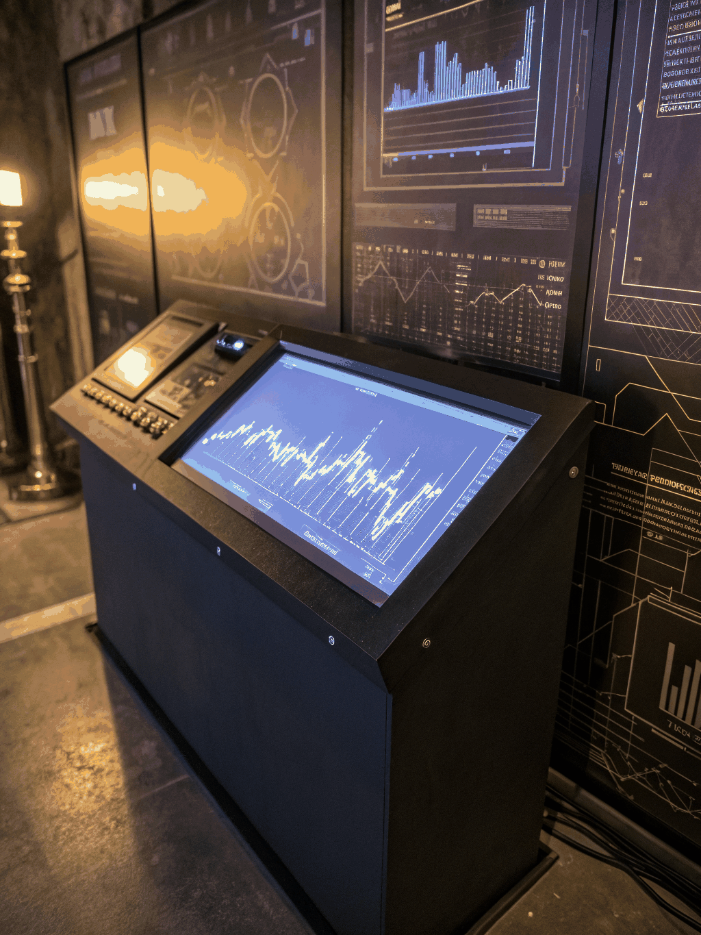 A console reading a live stream
